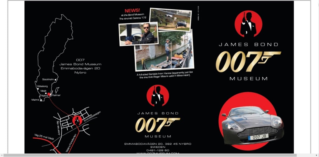 James Bond Museum website